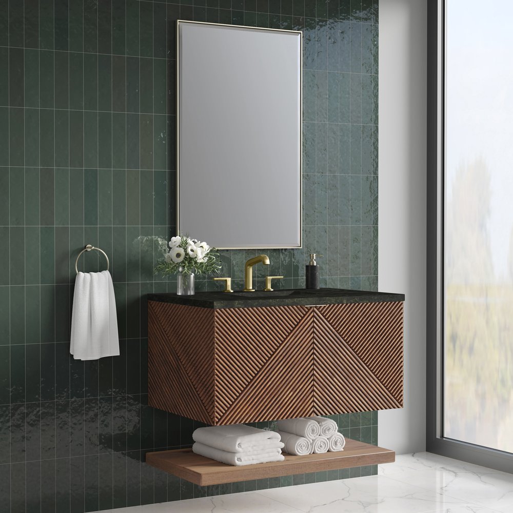 James Martin - Marcello 36" Single Vanity, Chestnut, w/ 3 CM Phantome Eclos Top - D200-V36-CSN-3PHT view 3