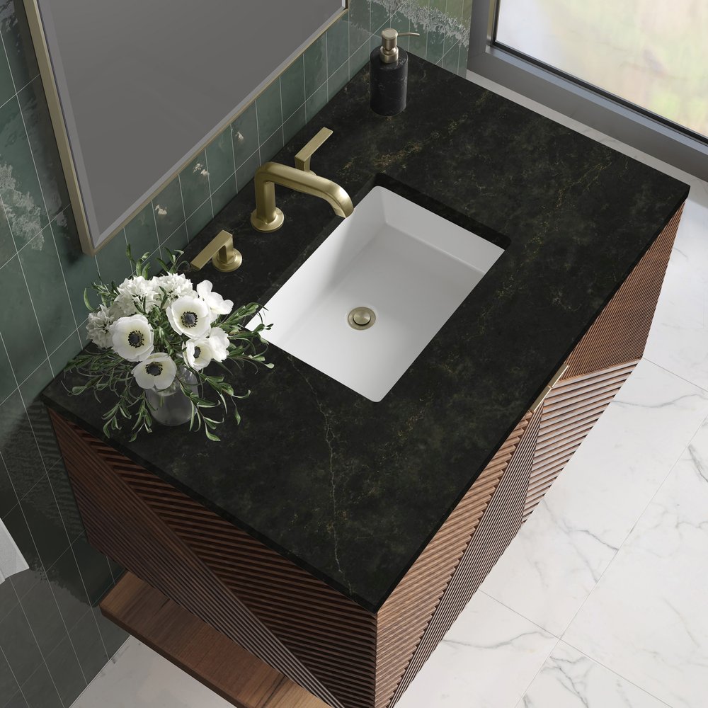 James Martin - Marcello 36" Single Vanity, Chestnut, w/ 3 CM Phantome Eclos Top - D200-V36-CSN-3PHT view 4