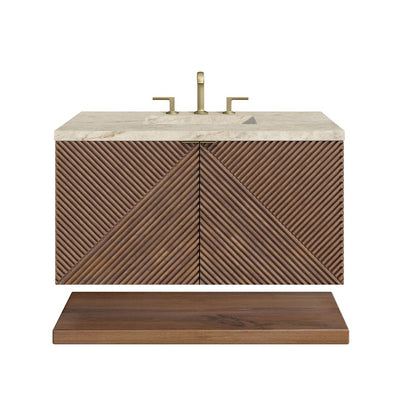 James Martin - Marcello 36" Single Vanity, Chestnut, w/ 3 CM Tajnar Eclos Top - D200-V36-CSN-3TJR view 1