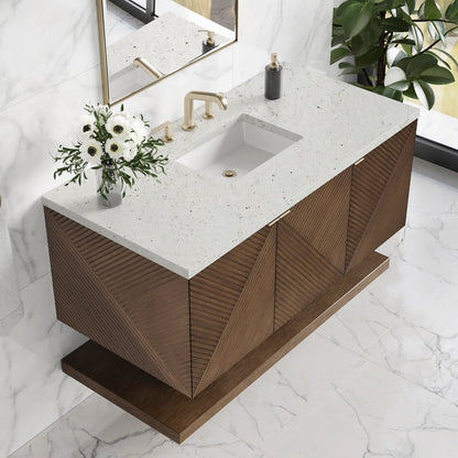 James Martin - Marcello 48" Single Vanity, Chestnut w/ 3 CM Lime Delight Silestone Top - D200-V48-CSN-3LDL view 7