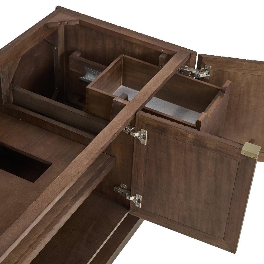 James Martin - Marcello 48" Single Vanity, Chestnut w/ 3 CM Lime Delight Silestone Top - D200-V48-CSN-3LDL view 11