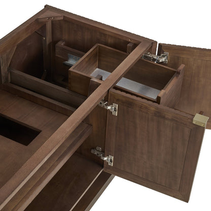 James Martin - Marcello 48" Single Vanity, Chestnut w/ 3 CM Lime Delight Silestone Top - D200-V48-CSN-3LDL view 11