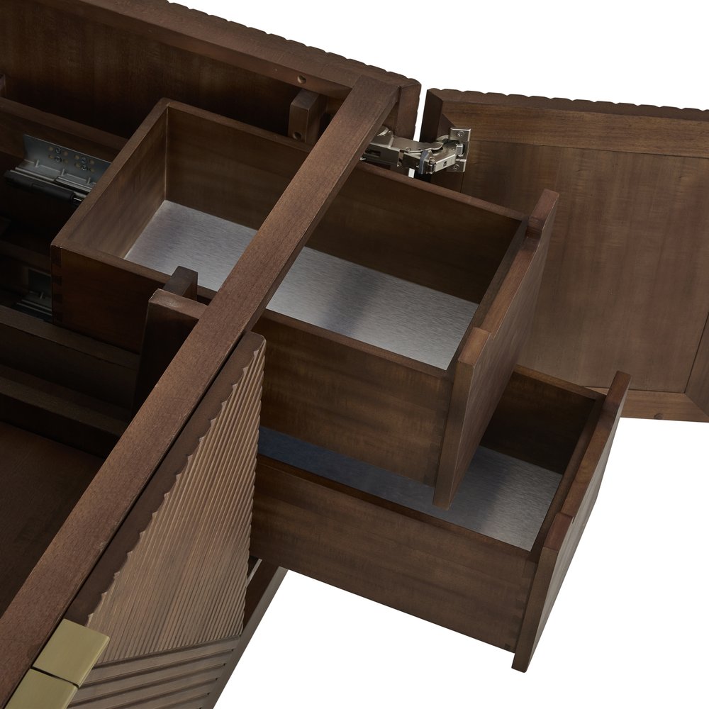 James Martin - Marcello 48" Single Vanity, Chestnut w/ 3 CM Lime Delight Silestone Top - D200-V48-CSN-3LDL view 13