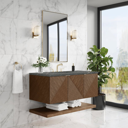 James Martin - Marcello 48" Single Vanity, Chestnut w/ 3 CM Parisien Bleu Silestone Top - D200-V48-CSN-3PBL view 5
