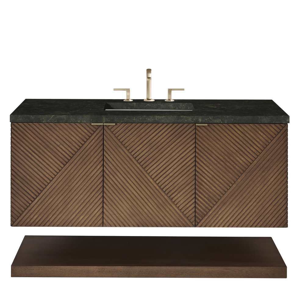 James Martin - Marcello 48" Single Vanity, Chestnut, w/ 3 CM Phantome Eclos Top - D200-V48-CSN-3PHT view 1