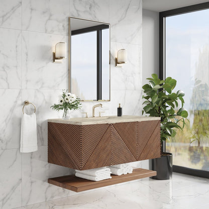 James Martin - Marcello 48" Single Vanity, Chestnut, w/ 3 CM Tajnar Eclos Top - D200-V48-CSN-3TJR view 4