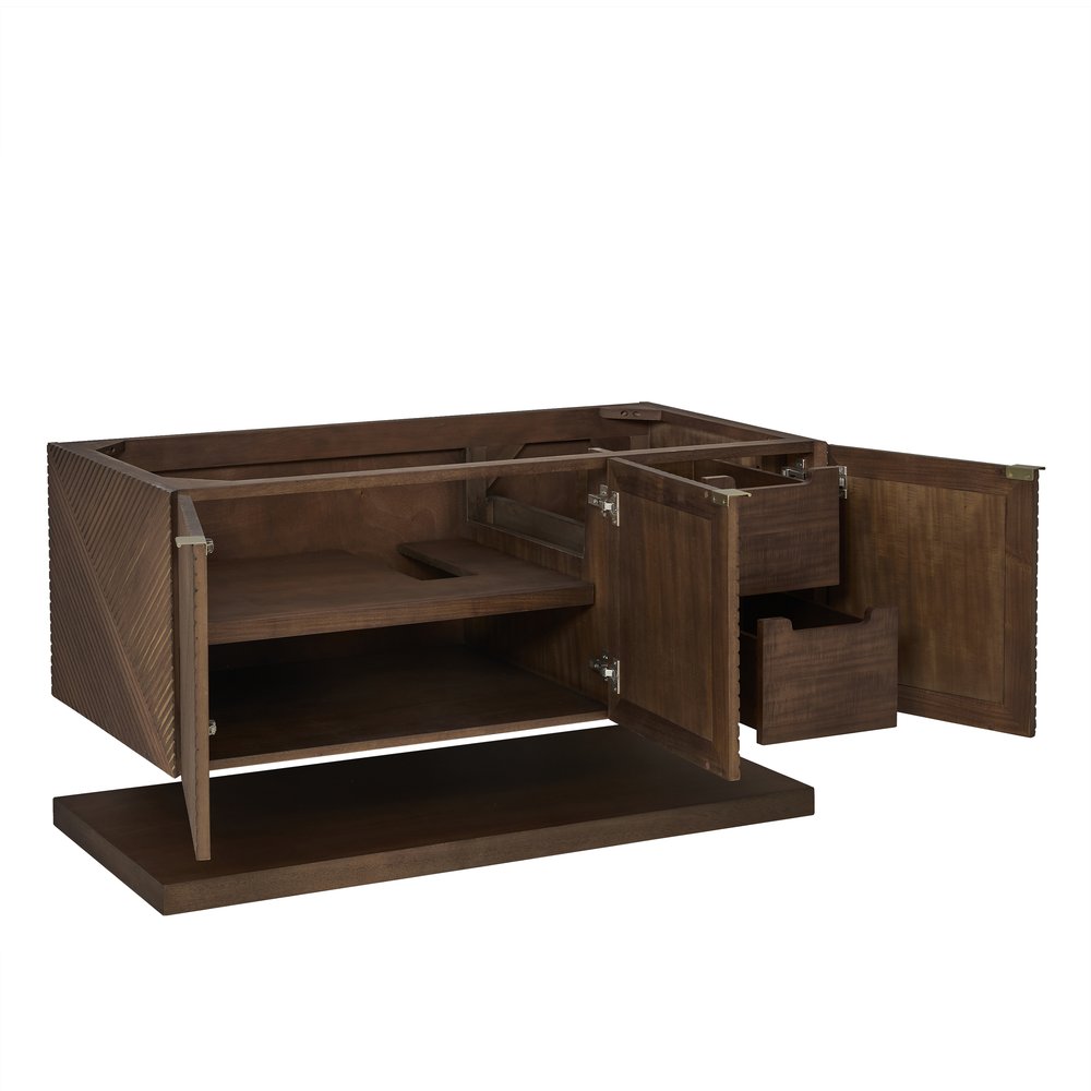 James Martin - Marcello 48" Single Vanity, Chestnut, w/ 3 CM Tajnar Eclos Top w/FreePower Wireless Charger - D200-V48-CSN-FTJR view 6