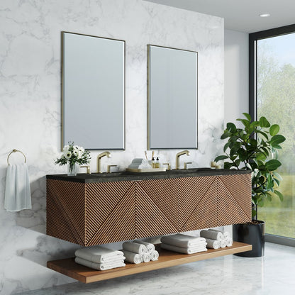 James Martin - Marcello 72" Double Vanity, Chestnut, w/ 3 CM Phantome Eclos Top - D200-V72-CSN-3PHT view 3