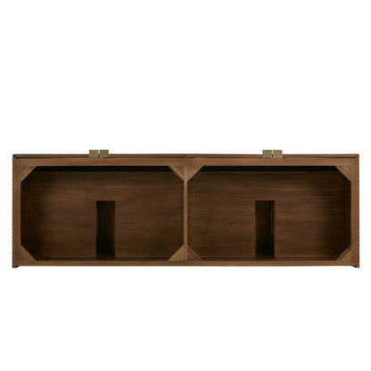 James Martin - Marcello 72" Double Vanity, Chestnut, w/ 3 CM Siberian Silestone Top w/FreePower Wireless Charger - D200-V72-CSN-FSFR view 4