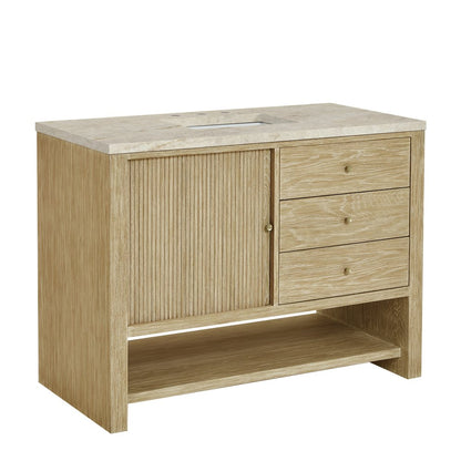 James Martin - Marigot 48" Single Vanity, Sunwashed Oak, w/ 3 CM Tajnar Eclos Top - D404-V48-SWO-3TJR view 11