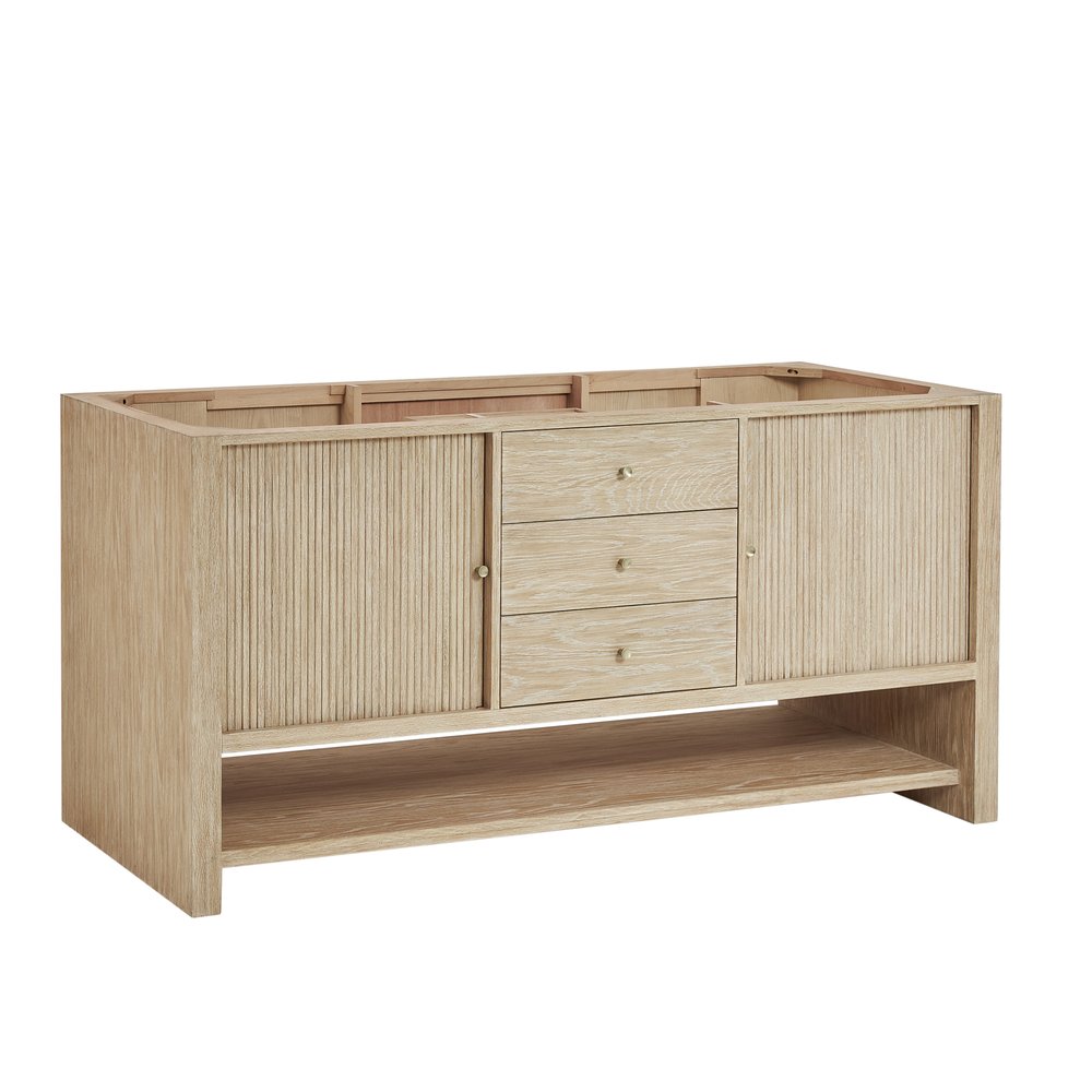 James Martin - Marigot 72" Double Vanity, Sunwashed Oak - D404-V72-SWO view 1