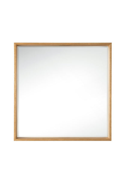 James Martin - Milan 35.4" Square Cube Mirror, Natural Ash - 803-M35.4-NTA view 1
