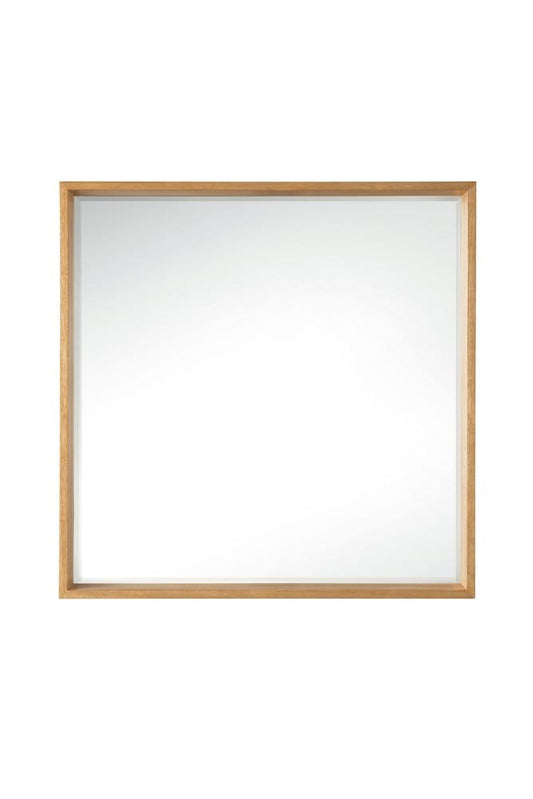 James Martin - Milan 35.4" Square Cube Mirror, Natural Ash - 803-M35.4-NTA view 1