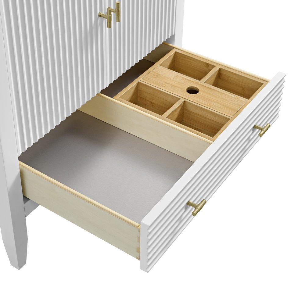 James Martin - Myrrin 30" Single Vanity, Bright White w/ 3 CM Phantome Eclos Top - 485-V30-BW-3PHT view 19