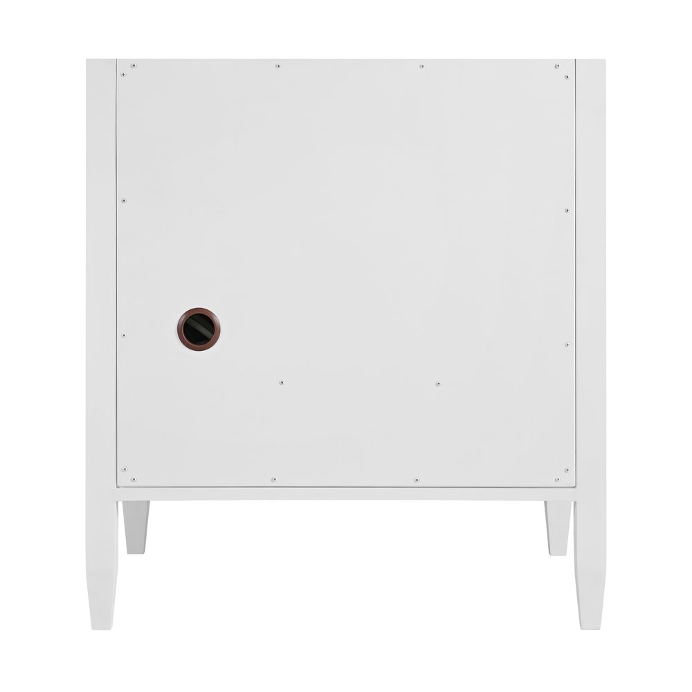 James Martin - Myrrin 30" Single Vanity, Bright White w/ 3 CM Victorian Silver Silestone Top - 485-V30-BW-3VSL view 9