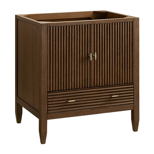 James Martin - Myrrin 30" Single Vanity Cabinet, Mid-Century Walnut - 485-V30-WLT view 1