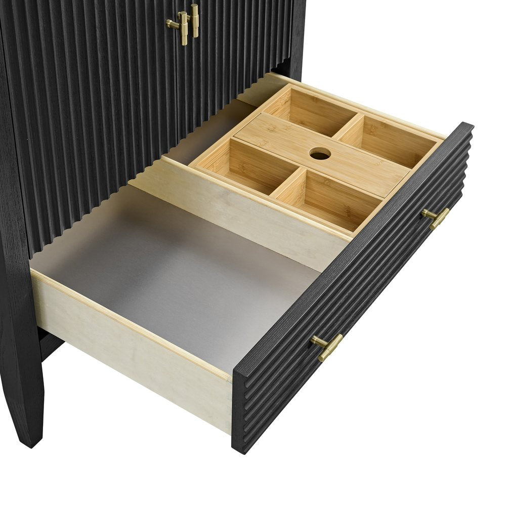 James Martin - Myrrin 30" Single Vanity, Carbon Oak w/ 3 CM Phantome Eclos Top - 485-V30-CBO-3PHT view 19