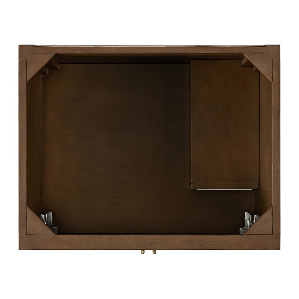 James Martin - Myrrin 30" Single Vanity, Mid-Century Walnut w/ 3 CM Lime Delight Silestone Top - 485-V30-WLT-3LDL view 6
