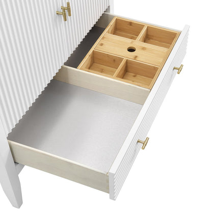 James Martin - Myrrin 36" Vanity, Bright White, w/ 3 CM Phantome Eclos Top - 485-V36-BW-3PHT view 13