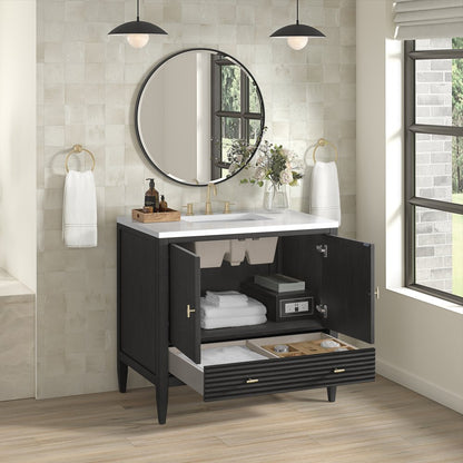 James Martin - Myrrin 36" Vanity, Carbon Oak - 485-V36-CBO view 5