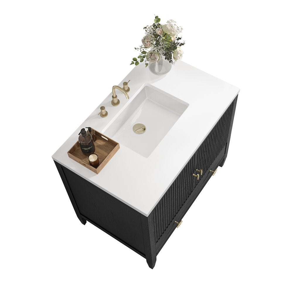 James Martin - Myrrin 36" Vanity, Carbon Oak - 485-V36-CBO view 8