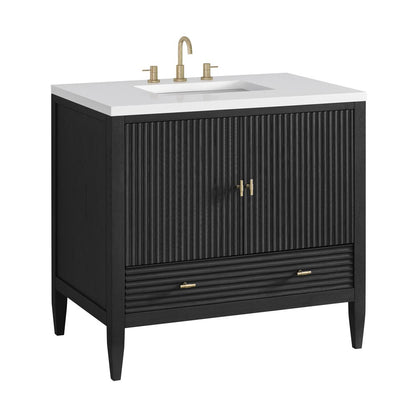 James Martin - Myrrin 36" Vanity, Carbon Oak - 485-V36-CBO view 12
