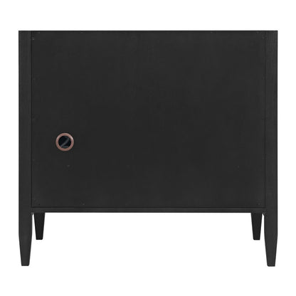 James Martin - Myrrin 36" Vanity, Carbon Oak w/ 3 CM Lime Delight Silestone Top - 485-V36-CBO-3LDL view 9
