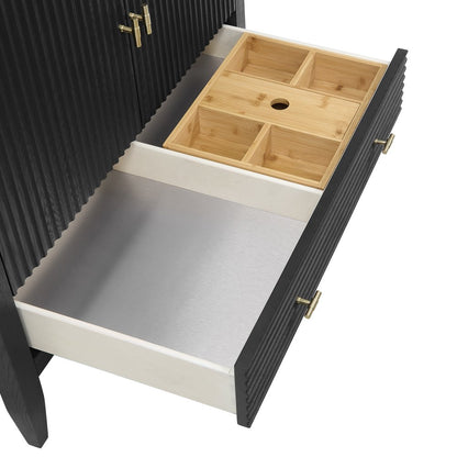 James Martin - Myrrin 36" Vanity, Carbon Oak, w/ 3 CM Phantome Eclos Top - 485-V36-CBO-3PHT view 13