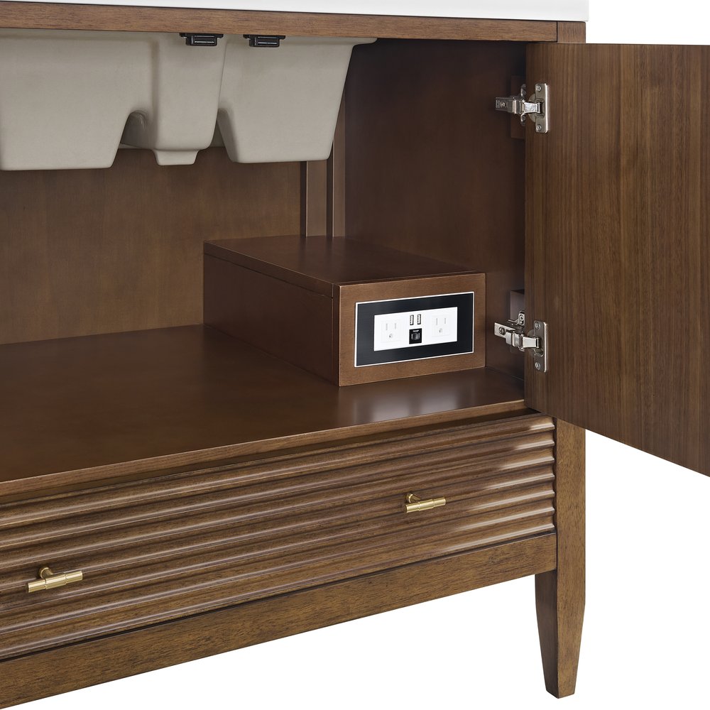 James Martin - Myrrin 36" Vanity, Mid Century Walnut - 485-V36-WLT view 14