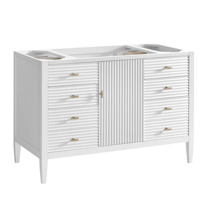 James Martin - Myrrin 48" Single Vanity, Bright White - 485-V48-BW view 1