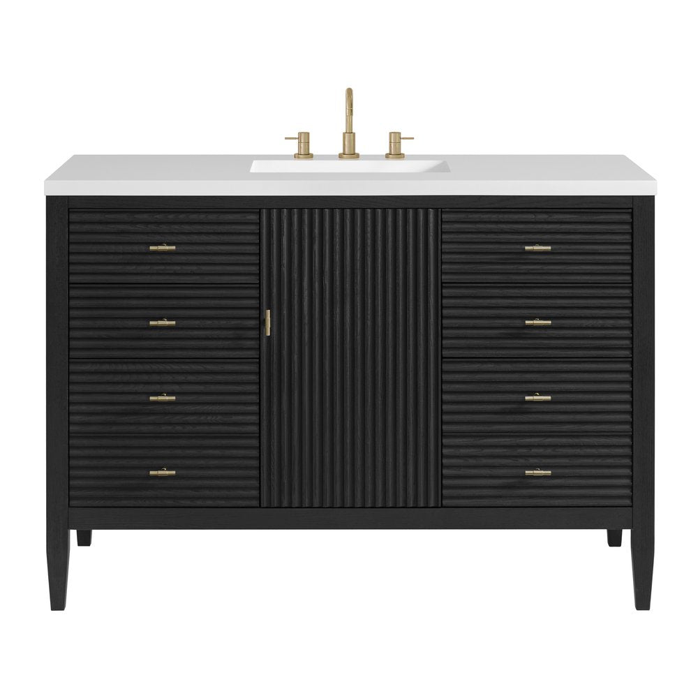 James Martin - Myrrin 48" Single Vanity, Carbon Oak - 485-V48-M-CBO view 1