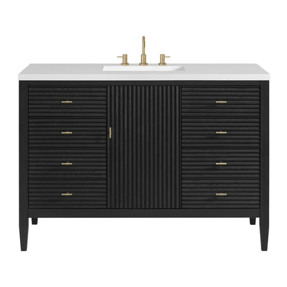 James Martin - Myrrin 48" Single Vanity, Carbon Oak - 485-V48-M-CBO view 1