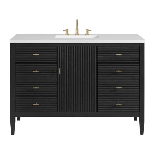 James Martin - Myrrin 48" Single Vanity, Carbon Oak - 485-V48-M-CBO view 1