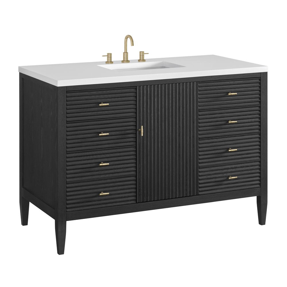 James Martin - Myrrin 48" Single Vanity, Carbon Oak - 485-V48-M-CBO view 10