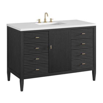 James Martin - Myrrin 48" Single Vanity, Carbon Oak - 485-V48-M-CBO view 10