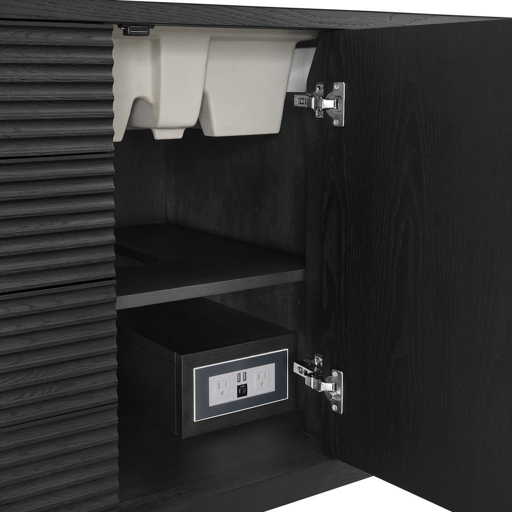 James Martin - Myrrin 48" Single Vanity, Carbon Oak - 485-V48-M-CBO view 11