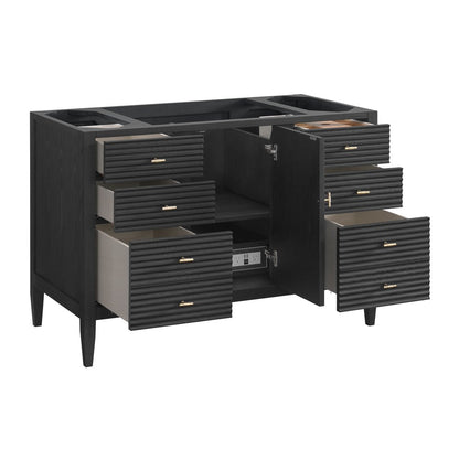 James Martin - Myrrin 48" Single Vanity, Carbon Oak, w/ 3 CM Phantome Eclos Top - 485-V48-CBO-3PHT view 8