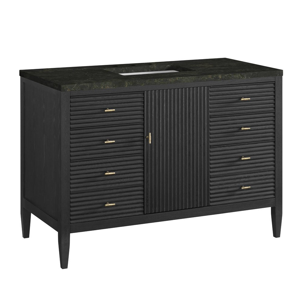 James Martin - Myrrin 48" Single Vanity, Carbon Oak, w/ 3 CM Phantome Eclos Top - 485-V48-CBO-3PHT view 10