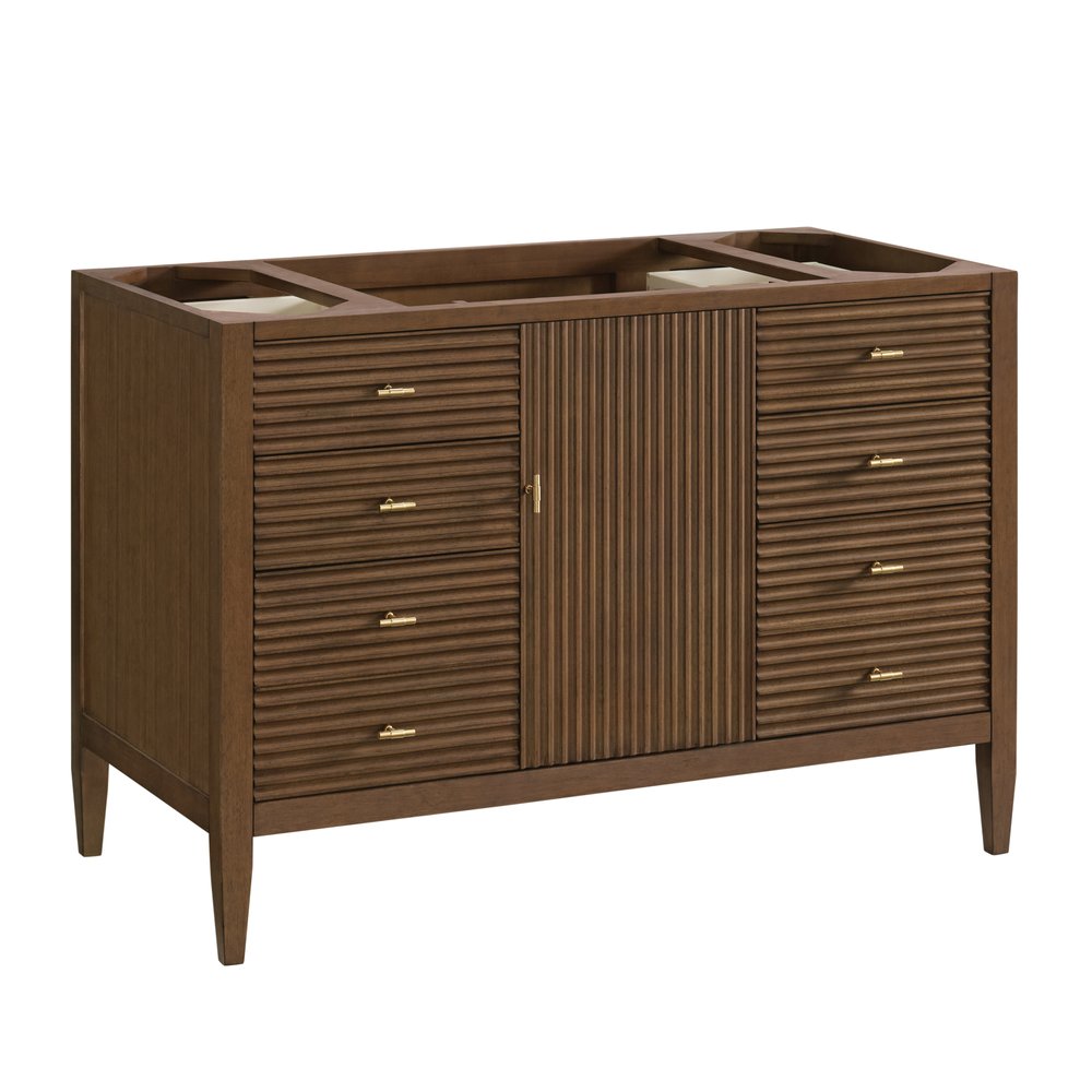 James Martin - Myrrin 48" Single Vanity, Mid Century Walnut - 485-V48-M-WLT view 2