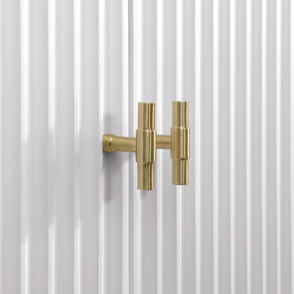 James Martin - Myrrin 48" Vanity, Bright White w/ Single Hole 3 CM White Zeus Silestone Top & Backsplash - 485-V48-BW-1WZ view 6