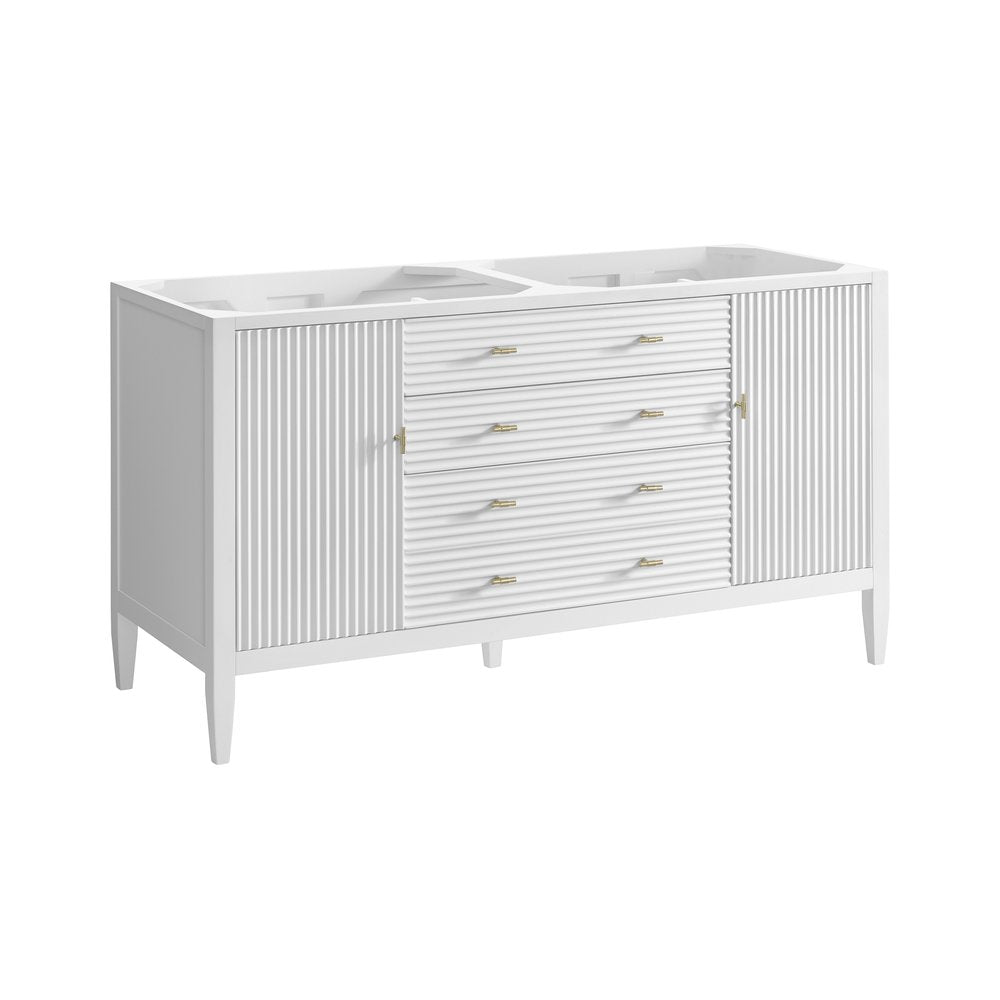 James Martin - Myrrin 60" Double Vanity, Bright White - 485-V60D-M-BW view 1