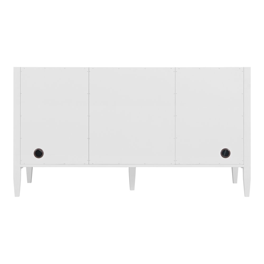 James Martin - Myrrin 60" Double Vanity, Bright White, w/ 3 CM Phantome Eclos Top - 485-V60D-BW-3PHT view 9