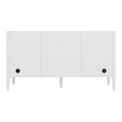 James Martin - Myrrin 60" Double Vanity, Bright White, w/ 3 CM Tajnar Eclos Top - 485-V60D-BW-3TJR view 9