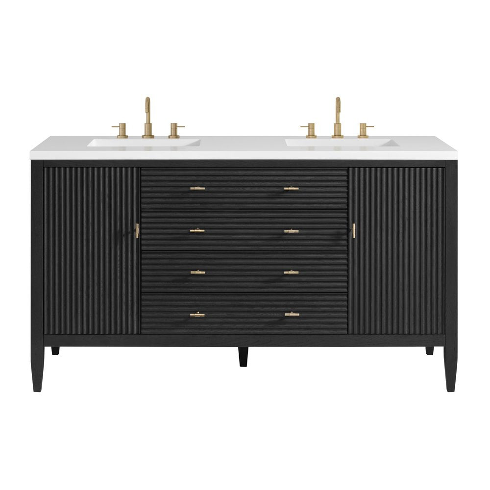 James Martin - Myrrin 60" Double Vanity, Carbon Oak - 485-V60D-CBO view 1