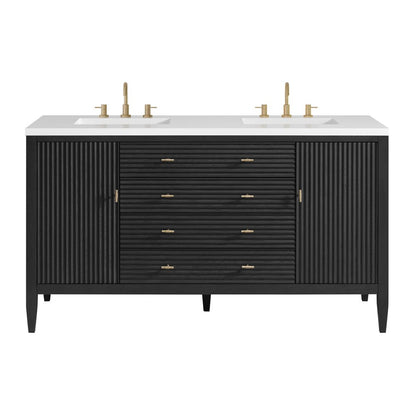 James Martin - Myrrin 60" Double Vanity, Carbon Oak - 485-V60D-CBO view 1