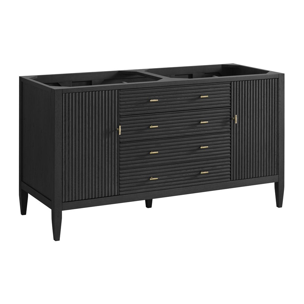 James Martin - Myrrin 60" Double Vanity, Carbon Oak - 485-V60D-CBO view 2