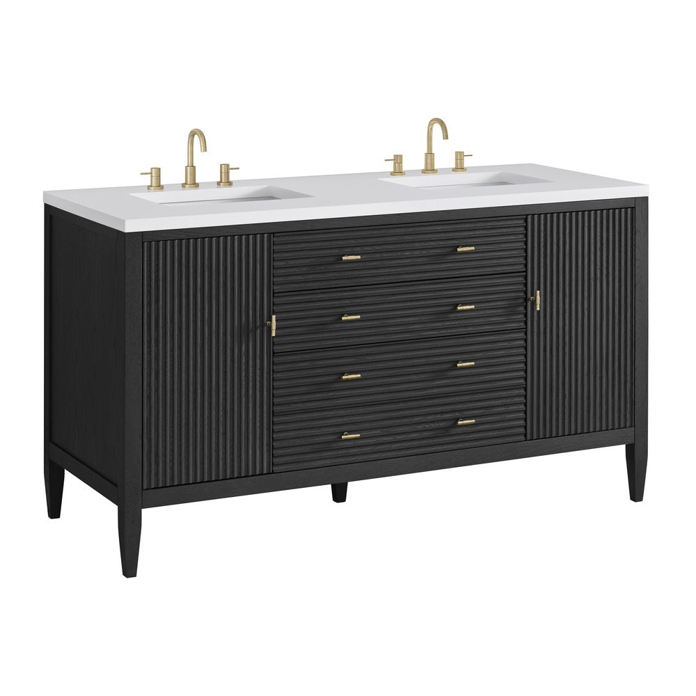 James Martin - Myrrin 60" Double Vanity, Carbon Oak - 485-V60D-CBO view 12