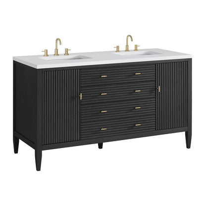James Martin - Myrrin 60" Double Vanity, Carbon Oak - 485-V60D-CBO view 12