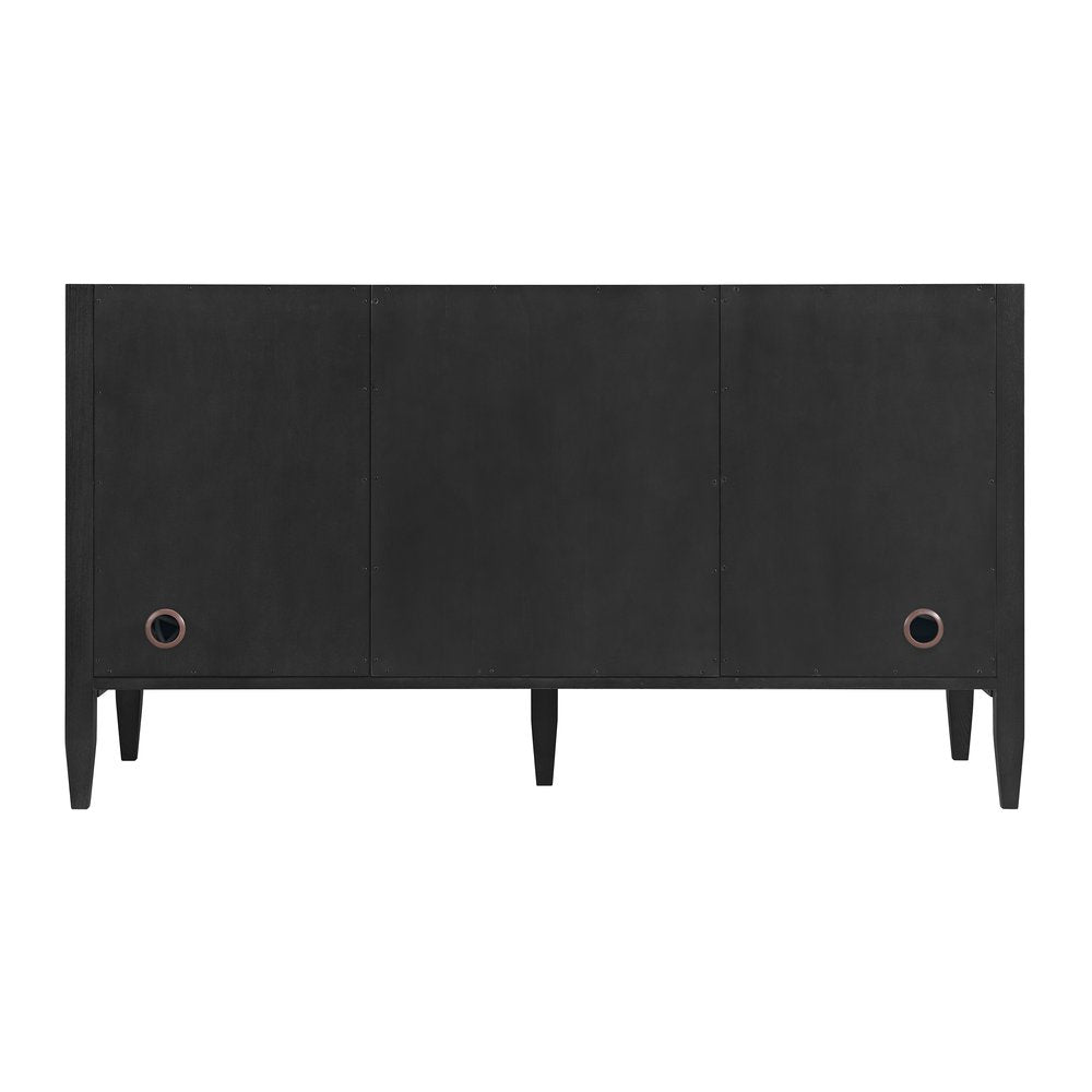 James Martin - Myrrin 60" Double Vanity, Carbon Oak w/ 3 CM Lime Delight Silestone Top - 485-V60D-CBO-3LDL view 9