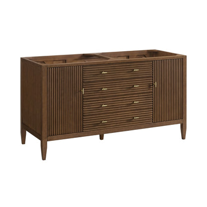 James Martin - Myrrin 60" Double Vanity, Mid Century Walnut - 485-V60D-M-WLT view 2